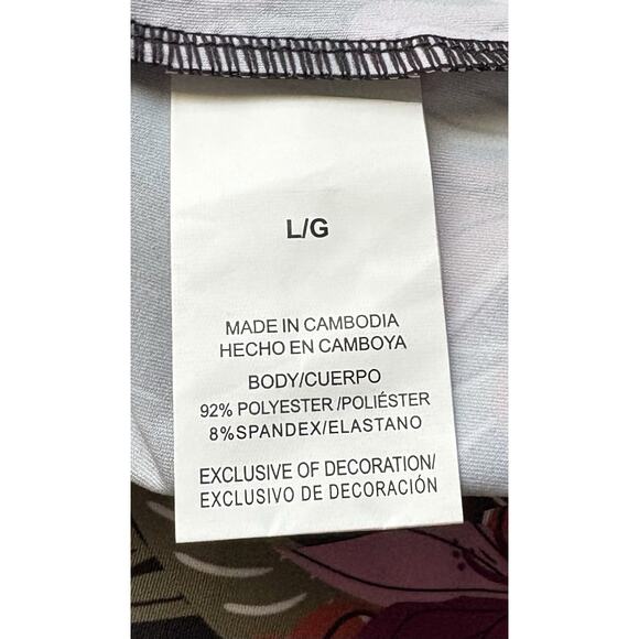 Roxy Women's Rash Guard Multicolor Floral Pattern UPF 50+ Size Large - Picture 4 of 4